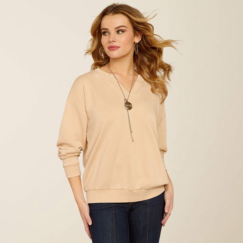 Ariat Unwind Sweatshirt Tannin Polska | LQZGYU-481 - Kliknij obrazek, aby zamknąć