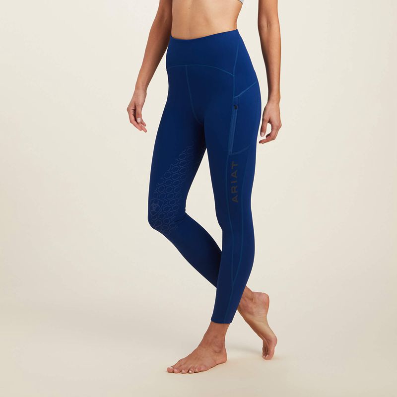 Ariat Venture Thermal Half Grip Tight Niebieskie Polska | LBVADJ-963 - Kliknij obrazek, aby zamknąć