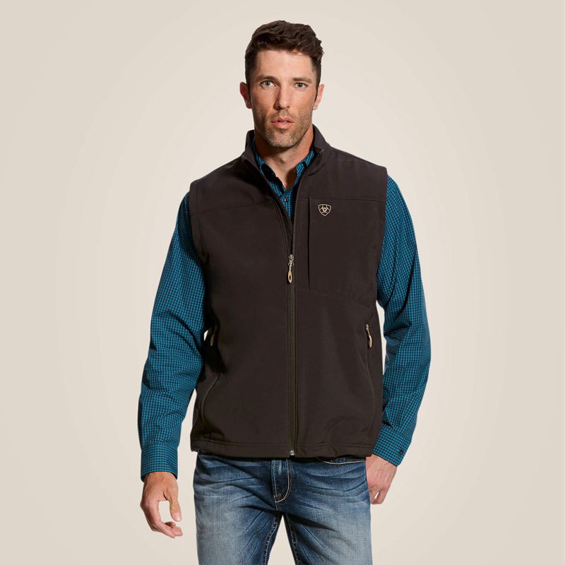 Ariat Vernon 2.0 Softshell Vest Espresso Polska | SEPGLC-264 - Kliknij obrazek, aby zamknąć